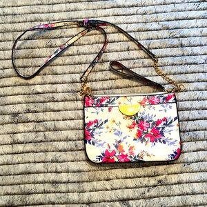 Aldo Floral / White Crossbody Clutch
